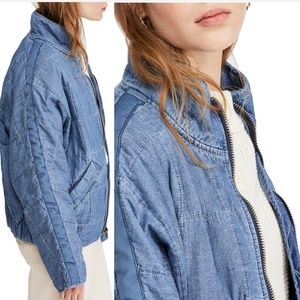FREE PEOPLE Dolman Sleeve Quilted Jacket in medium new and with tags